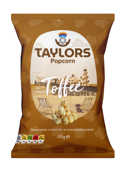 Taylors Popcorn - Toffee Coated (8 x 170g)
