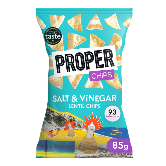 Proper Chips - Salt & Vinegar (8 x 85g)