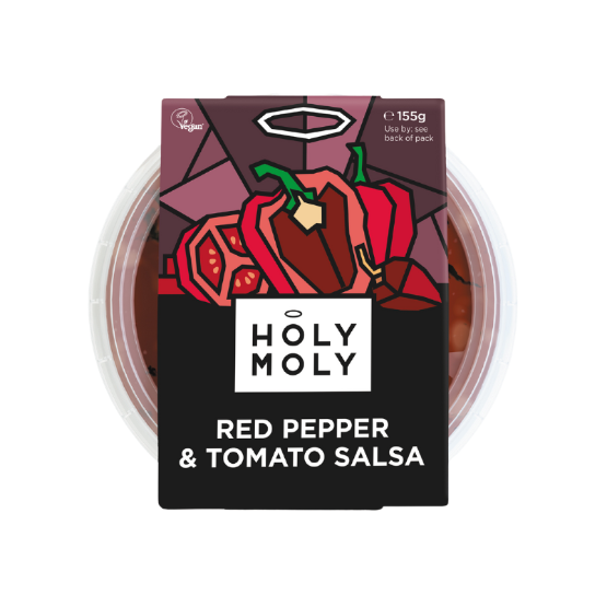 Holy Moly - GF Red Pepper & Tomato Salsa (1 x 155g) *SOLD AS SINGLE – Case size change* 