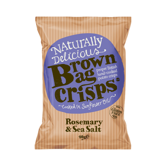 Brown Bag Crisps Rosemary and Sea Salt