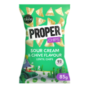 Proper Chips - Sour Cream & Chive (8 x 85g)
