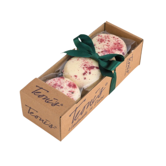 Teoni's - White Choc with Raspberry Sprinkles (6 x 200g)