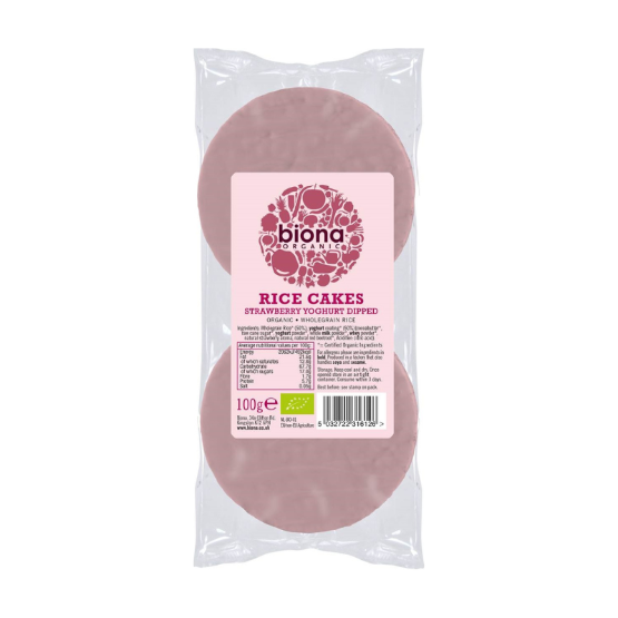 Biona Organic Strawberry Yogurt Rice Cakes