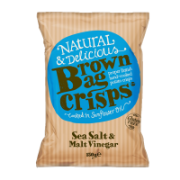 Brown Bag Crisps - Sea Salt & Malt Vinegar Crisps (10x150g)