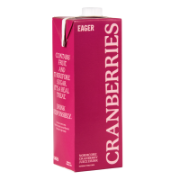 Eager Drinks - Cranberry Juice Carton (8 x 1ltr)
