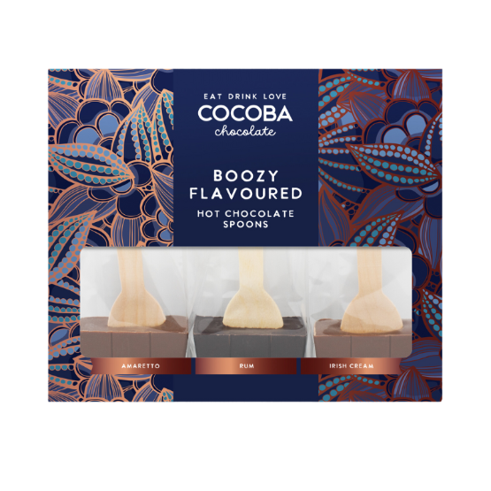 Cocoba - Set of 3 Boozy Flavoured Spoons (6 x 150g)