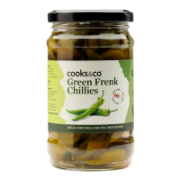 Cooks & Co - Green Chillies (6 x 300g)