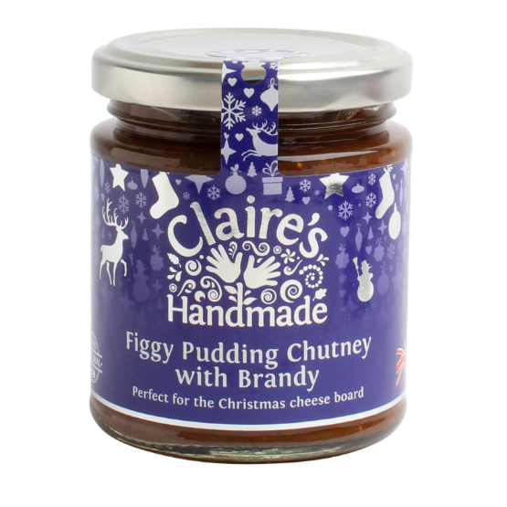 Claires Handmade - Figgy Pudding Chutney with Brandy (6 x 200g)