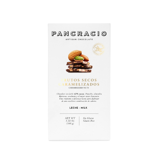 Pancracio - Caramelised Nuts Milk Chocolate Bar (20 x 100g)