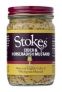 Stokes - Cider & Horseradish Mustard (6 x 185g)
