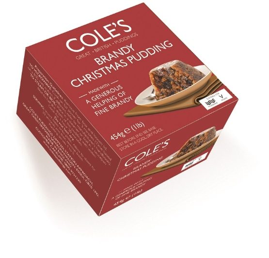 Cole's Puddings - Brandy Christmas Pudding (6 x 454g)