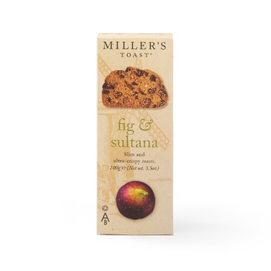 Miller's Toast - Fig & Sultana (6 x 100g)