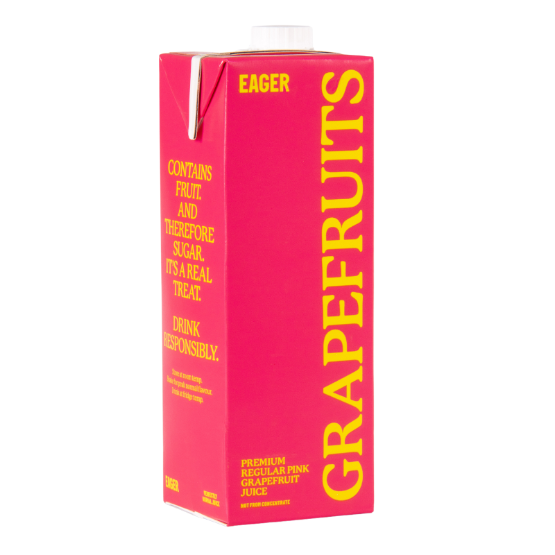 Eager Drinks - Pink Grapefruit Juice Carton (8 x 1ltr)