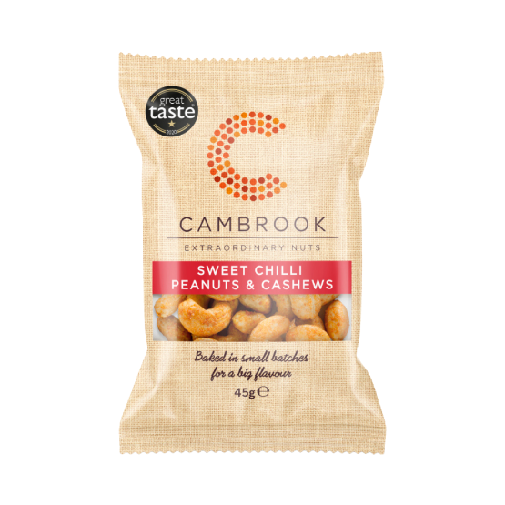 Cambrook Baked Sweet Chilli Peanuts and Cashews