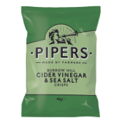 Pipers - GF Burrowhill Cider Vinegar & Sea Salt (24x40g)