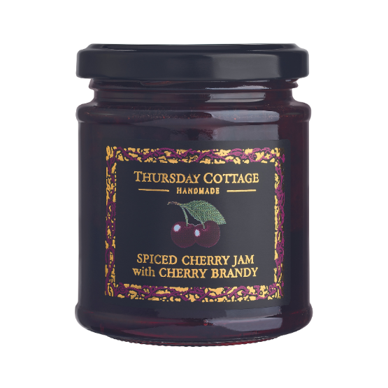 Thursday Cottage - GF Spiced Cherry Jam with Cherry Brandy (6 x 210g)