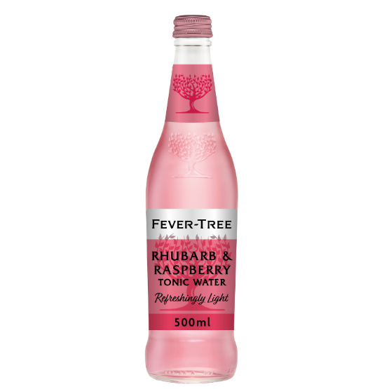 Fever-Tree - Refreshingly Light Rhubarb & Raspberry Tonic (8 x 500ml)