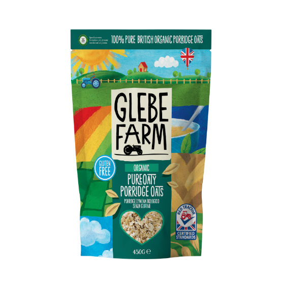 Glebe Farm - Gluten Free Organic Porridge Oats (6x450g)