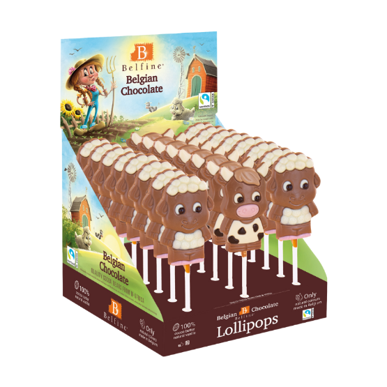 Belfine Farmyard Animal Lollipops