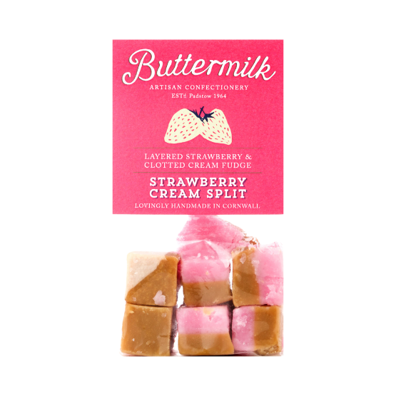 Buttermilk Strawberry and Cream Fudge