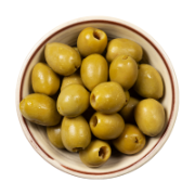 Silver and Green Pitted Gordal Olives