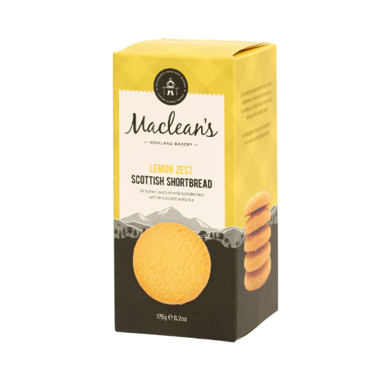 Maclean's Highland Bakery- Lemon Zest Shortbread (12 x 175g)