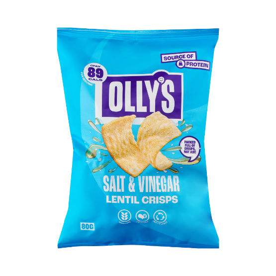 Olly's Salt and Vinegar Lentil Crisps