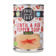 Free and Easy - Lentil & Red Pepper Soup (6 x 400g)