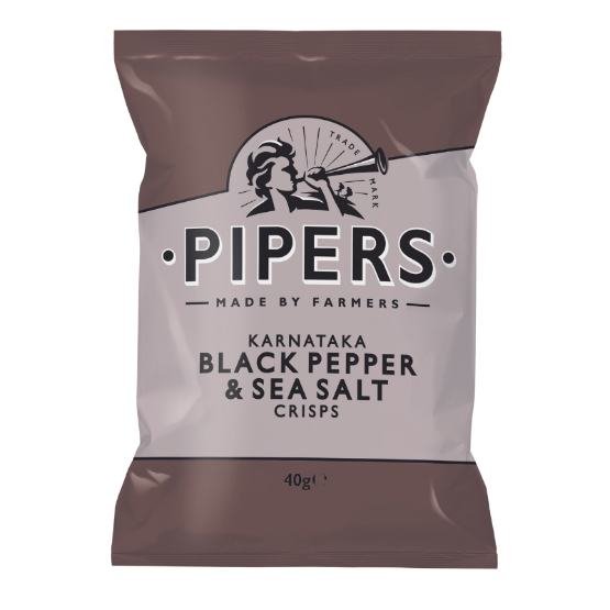 Pipers - GF Karnataka Black Pepper & Sea Salt (24x40g)