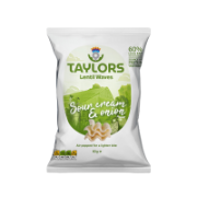Taylors Snacks - Sour Cream & Onion Lentil Waves (8 x 80g)