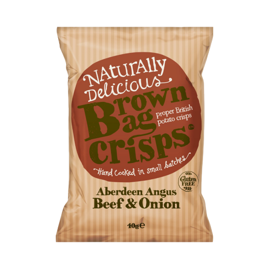 Brown Bag Crisps Beef and Onion