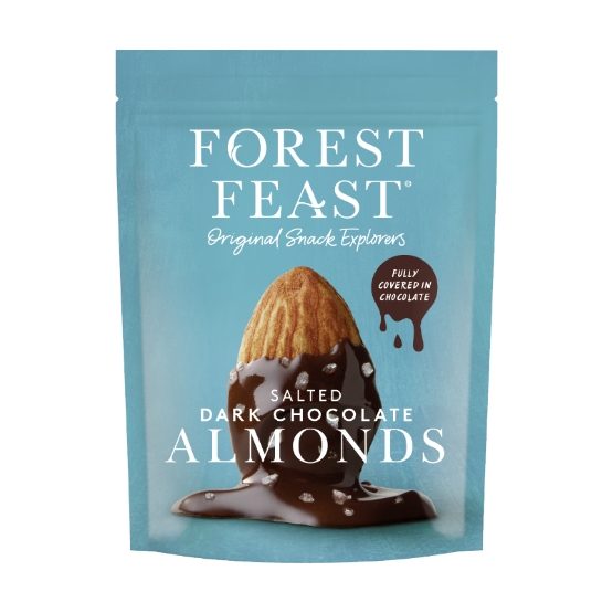 Forest Feast - Sea Salted Dark Chocolate Almonds (8 x 120g)