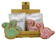 Original Biscuit Bakers - Assorted Dinosaur (Pink & Green - 9 each) (18 x 30g)