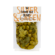 Silver & Green - Thyme Bay Olives Whole Green (6x220g)