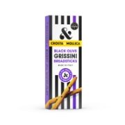 Crosta & Mollica - Black Olive Grissini (12 x 140g)