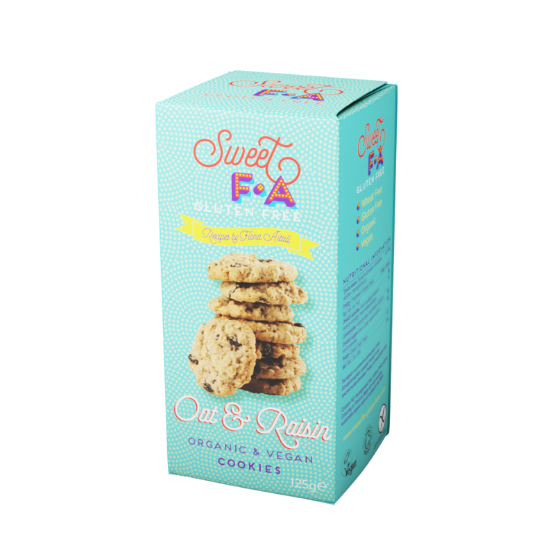 Sweet FA - GF Oat & Raisin Cookies (12 x 125g)