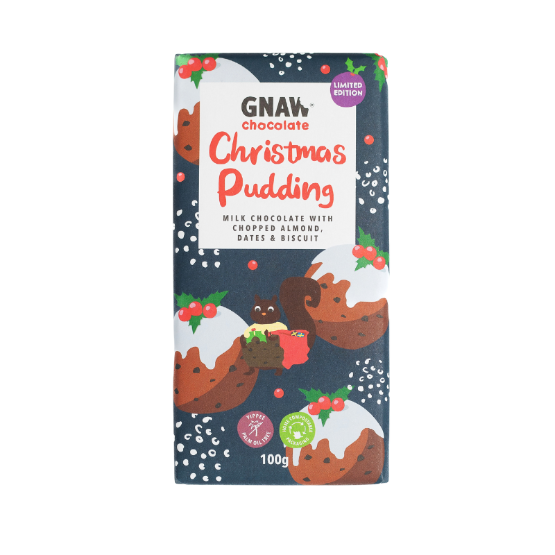 Gnaw - Christmas Pudding Bar (12 x 100g)