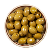 Silver and Green Pitted Halkdiki Olives