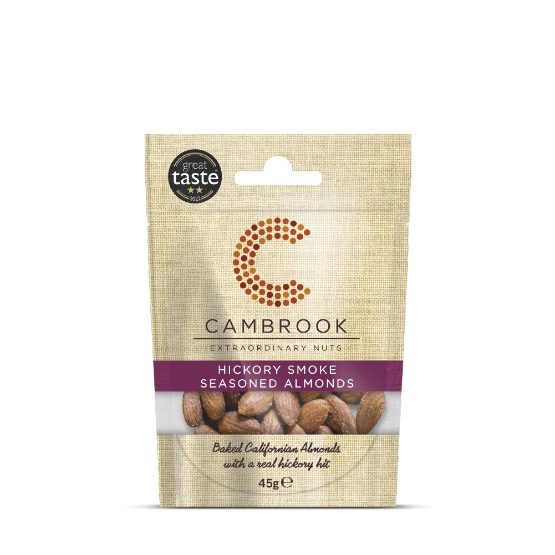Cambrook - Hickory Smoke Seasoned Almonds (24 x 45g)