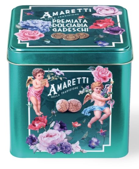 Gadeschi-Amaretti Biscuits in Green Cherubini Tin (6 x 200g)