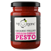 Mr Organic - Chilli & Garlic Pesto (6 x 130g)