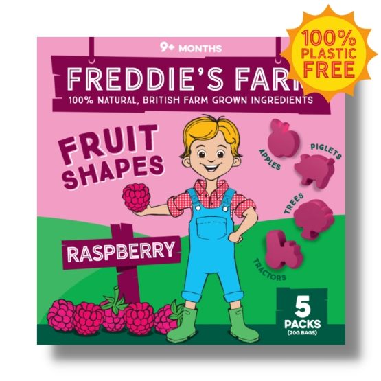 Freddie's Farm- GF Fruit Shapes Raspberry Multipack (5x100g)