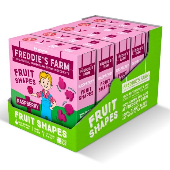 Freddie's Farm- GF Fruit Shapes Raspberry Multipack (5x100g)