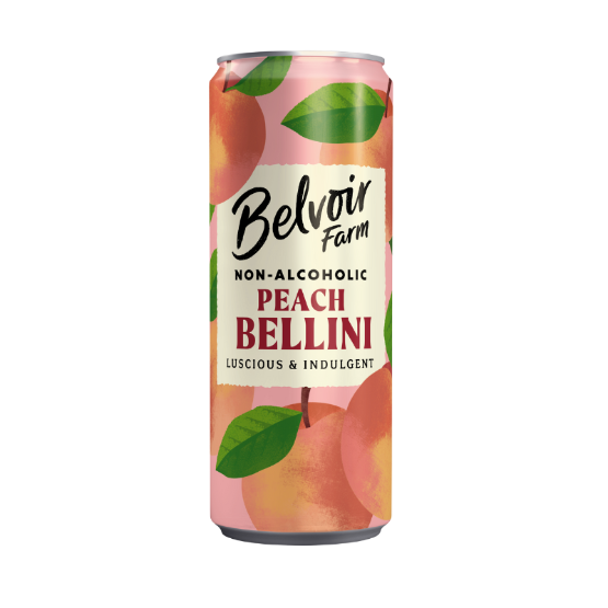 Belvoir - Alcohol Free Peach Bellini Can (12 x 250ml)