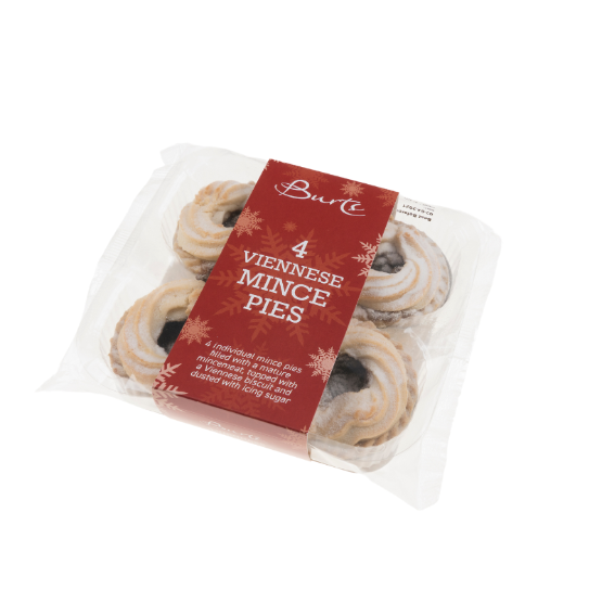 Burts - Viennese Mince Pies - 4 Pack (6 x 160g)