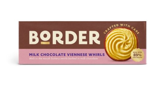 Border Biscuits - Light & Chocolatey Viennese Whirls (12x150g) 