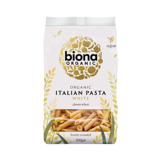 Biona Organic- White Penne (12 x 500g)