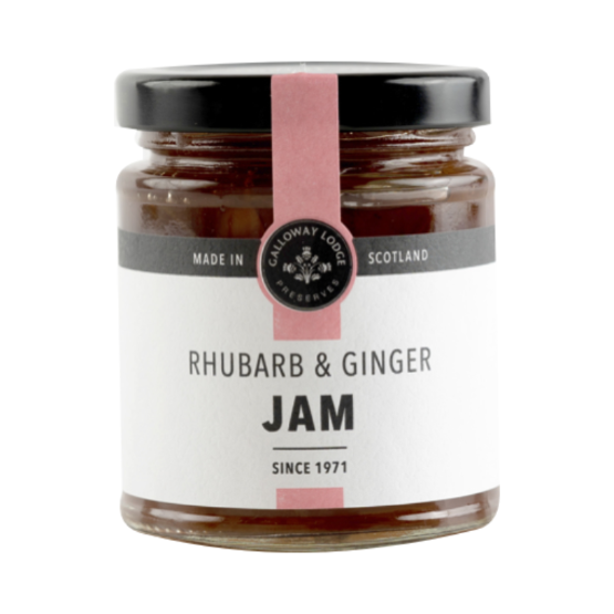 Galloway Lodge - Rhubarb & Ginger Jam (6 x 230g)