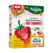 Angelic Apple and Raspberry Oat Squares