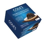 Coles Puddings -Double Chocolate&Coconut Pudding (6x350g)